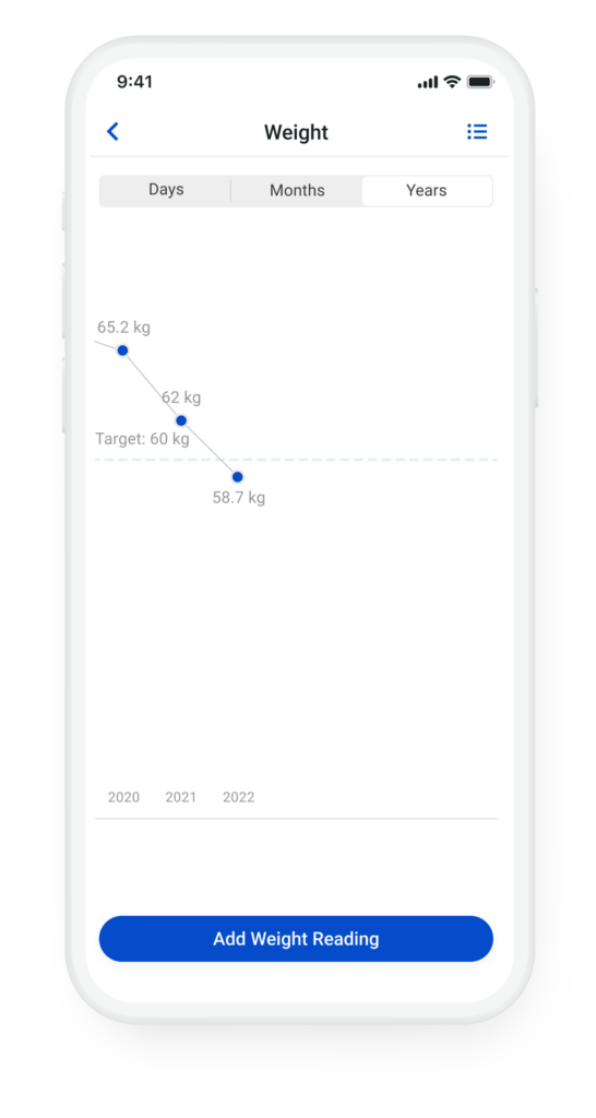 Weight tracker