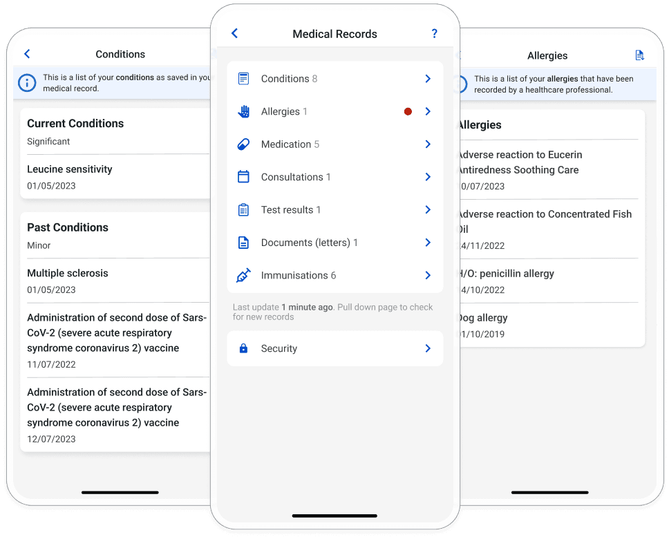 Access your medical records